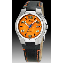 Pulseira de relógio Lotus 15382-5 Couro Preto