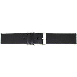 Pulseira de relógio Universal 827.01.18 Couro Preto 18mm