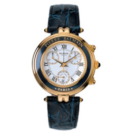 Pulseira de relógio Balmain B59808222 Couro Azul 19mm