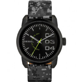 Pulseira de relógio Diesel DZ1664 Couro Cinza 24mm