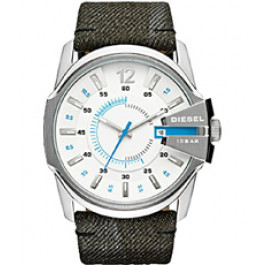 Pulseira de relógio Diesel DZ1725 Couro Cinza 27mm