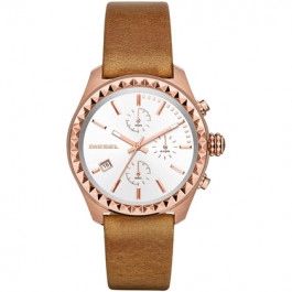Pulseira de relógio Diesel DZ5488 Couro Marrom 20mm