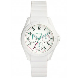 Pulseira de relógio (Combinação de pulseira + caixa) Fossil ES4064 Silicone Branco 18mm