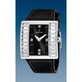 Pulseira de relógio Festina F16538-2 / F16538-7 Couro Preto 32mm