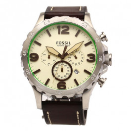 Pulseira de relógio Fossil JR1496 Couro Marrom 24mm