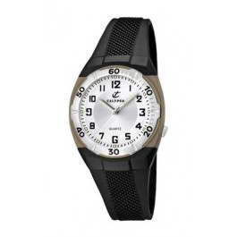 Pulseira de relógio Calypso K5215-1 Borracha Preto 15mm