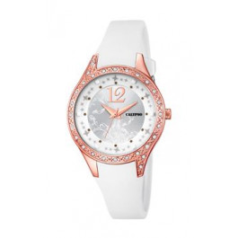 Pulseira de relógio Calypso K5660-1 Borracha Branco 16mm