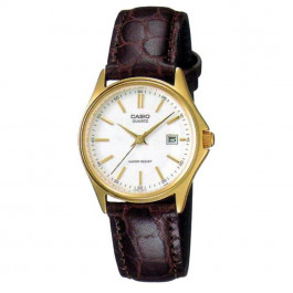 Pulseira de relógio Casio LTP-1183Q / 10094839 Couro Marrom 15mm