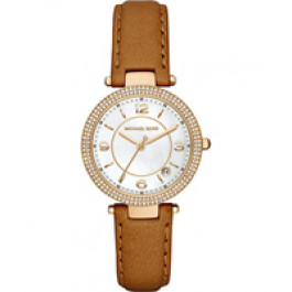 Pulseira de relógio Michael Kors MK2464 Couro Marrom 16mm