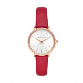 Pulseira de relógio Michael Kors MK2869 Couro Vermelho 14mm
