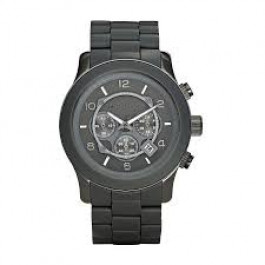 Pulseira de relógio Michael Kors MK8148 Aço/Silicone Cinza antracite 24mm