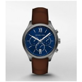 Pulseira de relógio Michael Kors MK8691 Couro Marrom 20mm