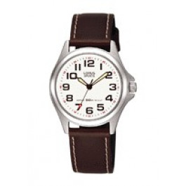 Pulseira de relógio Lorus V501-X335 / RRS51LX9 / RH026X Couro Marrom 16mm