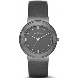 Pulseira de relógio Skagen SKW2224 Couro Cinza