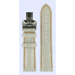 Pulseira de relógio Tissot T600031659. size S Couro Branco 19mm
