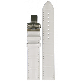 Pulseira de relógio Tissot T600032782 Couro Branco 19mm