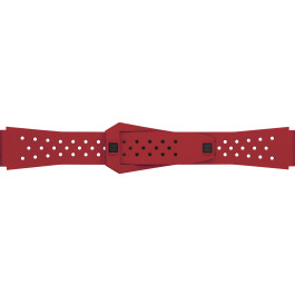 Pulseira de relógio Tissot T145.407.97.057.02 Borracha Vermelho