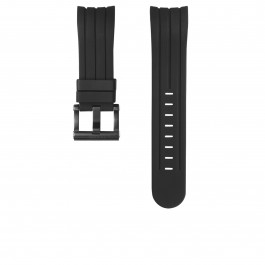 TW Steel pulseira de relogio TWB609 Silicone Preto 22mm