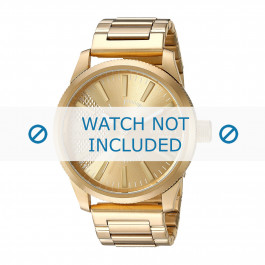 Pulseira de relógio Diesel DZ1761 Aço Banhado a ouro 24mm