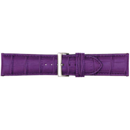 Pulseira de relógio Poletto 454S.11.24 Couro Violeta 24mm
