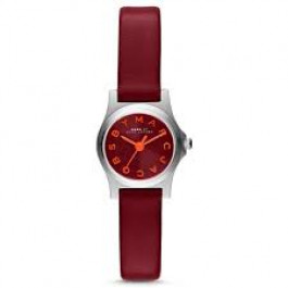 Pulseira de relógio Marc by Marc Jacobs MBM1325 Couro Vermelho 10mm