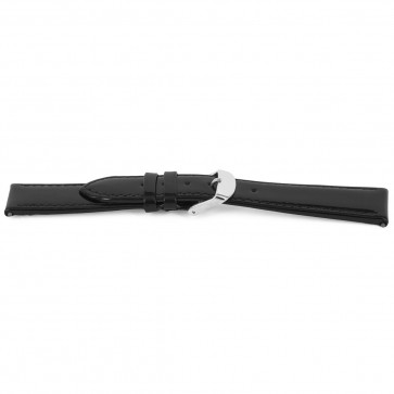 Pulseira de relógio Universal G115 Couro Preto 20mm