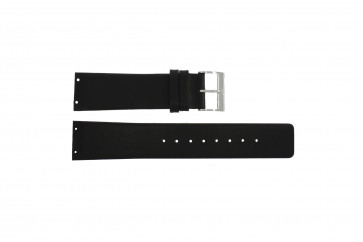 Pulseira de relógio Skagen 233XXLSLB / SKW6105 / Grenen Couro Preto 23mm
