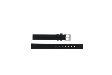 Pulseira de relógio Skagen 271SSLB Couro Preto 12mm