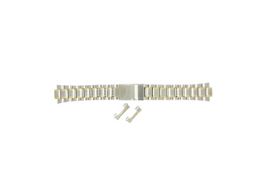 Pulseira de relógio Seiko 7T32-7C60 / SDW726P1 / 43T1LG Aço Bicolor 19mm