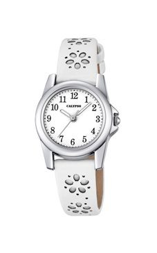 Pulseira de relógio Calypso K5712-1 Couro Branco