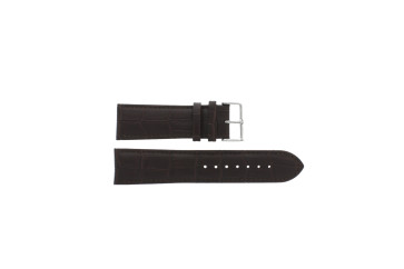 Pulseira de relogio 805.02.24 Couro Castanho escuro 24mm + costura marrom