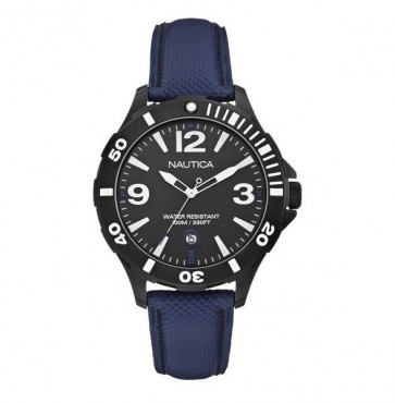 Pulseira de relógio A13025G Couro Azul 20mm