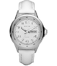 Pulseira de relógio Fossil AM4336 Couro Branco 18mm