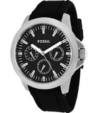 Pulseira de relógio Fossil BQ1291 Silicone Preto 22mm