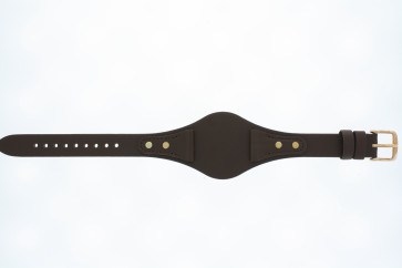Pulseira de relógio Fossil BQ3065 Couro Marrom 18mm