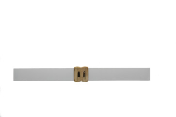 Pulseira de relógio Certina C603016143 / C0142173701100A / DS FIRST LADY Borracha Branco 17mm