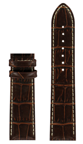 Pulseira de relógio Certina C0246182603100 / C610018858 Couro Marrom 22mm