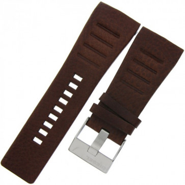 Pulseira de relógio Diesel DZ1275 Couro Marrom 32mm