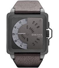 Pulseira de relógio Diesel DZ1563 Couro Preto 28mm
