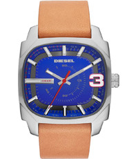 Pulseira de relógio Diesel DZ1653 Couro Marrom 24mm