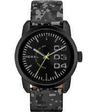 Pulseira de relógio Diesel DZ1664 Couro Cinza 24mm