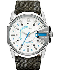 Pulseira de relógio Diesel DZ1725 Couro Cinza 27mm