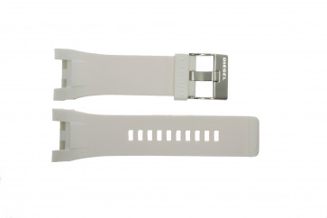 Pulseira de relógio Diesel DZ4286 / Bugout Borracha Branco 32mm