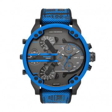 Pulseira de relógio Diesel DZ7434 Nylon/pérola Azul 28mm