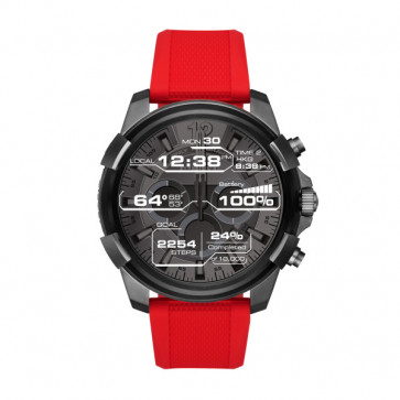 Pulseira de relógio Diesel DZT2006 Silicone Vermelho 24mm
