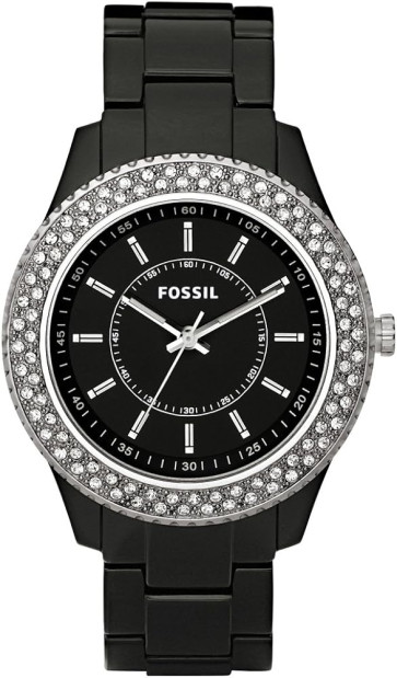 Pulseira de relógio Fossil ES2445 Plástico Preto