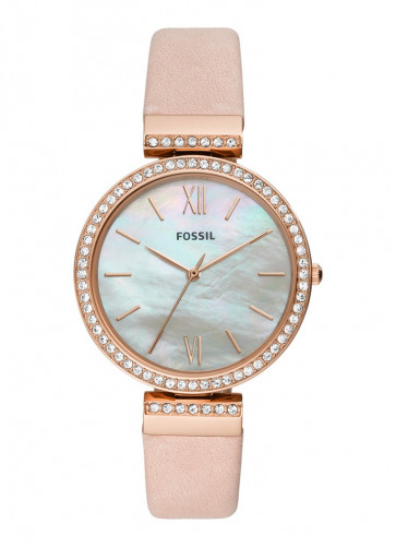 Pulseira de relógio Fossil ES4537 Couro Bege 15mm