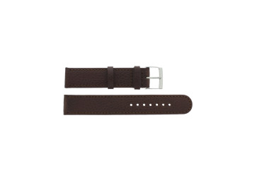 Pulseira de relogio F400G Couro Marrom 18mm + costura marrom
