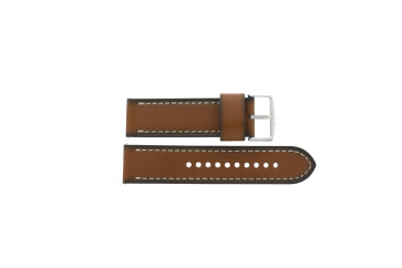 Pulseira de relógio Fossil FS5232 / Machine Couro Conhaque 24mm