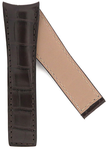 Pulseira de relógio Tag Heuer FY6231 Pele de crocodilo Marrom